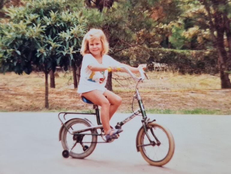 Cecilia Vuyk en su infancia.