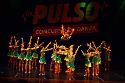 Un grupo de bailarines durante una de las ediciones anteriores de concurso de danzas “Pulso”, que será este fin de semana.