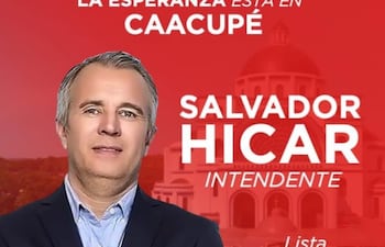 Salvador Hicar, se postula a la intendencia de Caacupé.