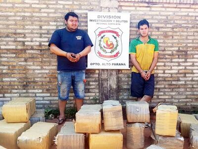 Mario Ramón Vera Cáceres y Gustavo Adolfo Leguizamón Martínez fueron detenidos en Santa Rita.