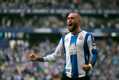Aleix Vidal celebra el gol conseguido ante el Real Madrid.