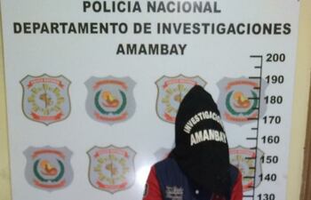 Francisco Anastacio Díaz Carneiro, de 34 años, sindicado como responsable del asalto al local de Farma Oliva.