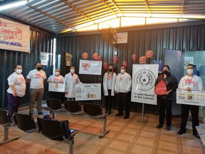 Acto realizado en el Hospital de Calle'i San Lorenzo por el día de la donación de sangre.