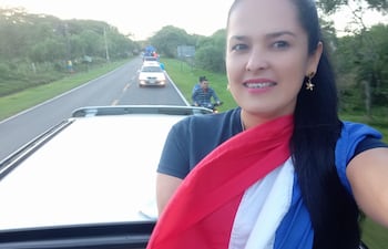 La intendenta reelecta de Nueva Colombia Lida Escobar (PLRA).