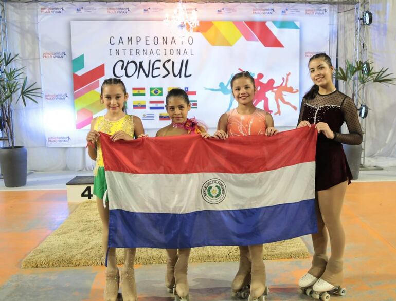 Patinadoras de Minga Guazú logran 7 medallas.