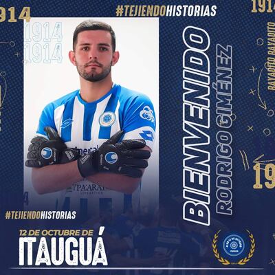 César Rodrigo Giménez atajará en “12”, al que llega después de militar en Deportivo Santaní.