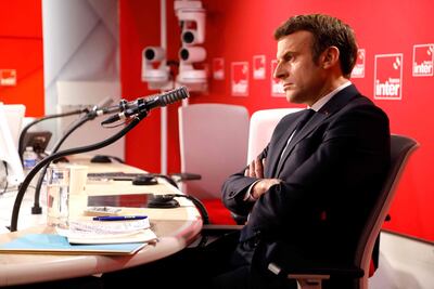El presidente de Francia y líder del partido La República en Marcha Emmanuel Macron. (AFP)