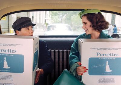 Alex Borstein y Rachel Brosnahan están nominadas a los Emmys por su trabajo en la serie de comedia “The Marvelous Mrs. Maisel”.