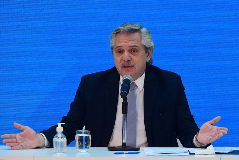 Alberto Fernández, presidente de Argentina.