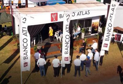Stand del Banco Atlas en la Feria Innovar.