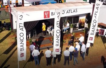Stand del Banco Atlas en la Feria Innovar.