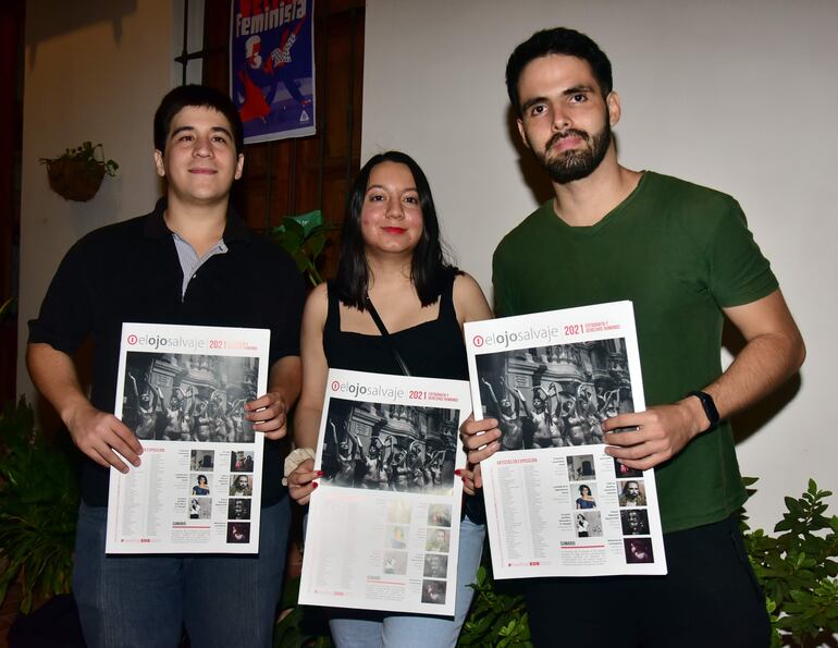 Ángel Barreto, María José Fiorio y Elías Cantero.