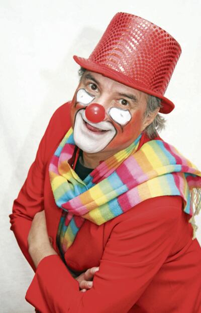 Luis Amado Solís, integrante de los payasos Sinosé.