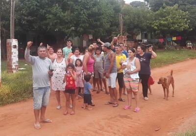 Manifestantes en Ciudad del Este.