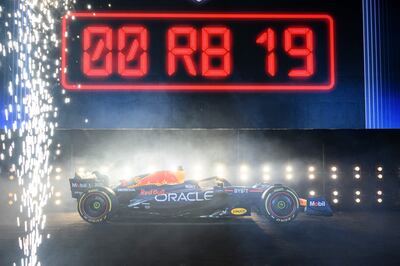 El RB19 para la temporada 2023 de la Fórmula 1.