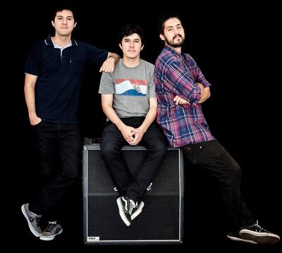 Jorge Cáceres, Francisco Cáceres y Richard Contrera.