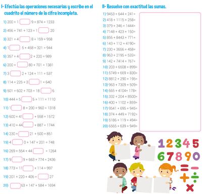 Operaciones con números enteros