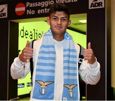 Diego González, jugador paraguayo en Lazio.