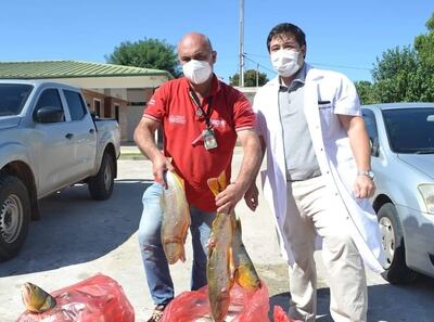El Mades informó que donó pescados incautados al hospital regional de Pilar.