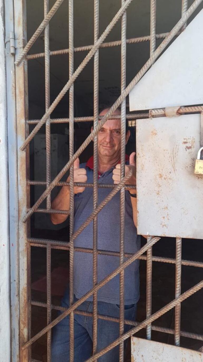 Marcos Cesar Lantin, el chofer brasileño fue mantenido en el calabozo como delincuente