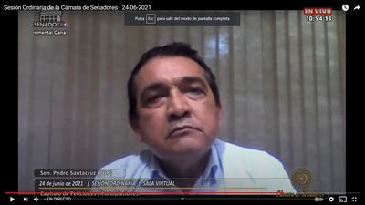 Pedro Arthuro Santa Cruz, senador (PDP), retiró ayer su proyecto de ley que pretendía prohibir los desalojos de propiedades invadidas tras seis meses del hecho.