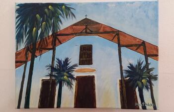 La creatividad de los niños y jóvenes se puede apreciar en cada cuadro que se expone en la Casa de la Cultura de Yaguarón