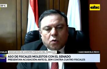 ASO de fiscales molestos con el senado