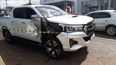 El hombre mal herido condujo hasta un sanatorio cercano.