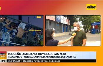 Luqueño vs. Ameliano: Policía prepara resguardo en inmediaciones del Defensores