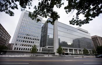 Vista exterior de la sede del Banco Mundial.