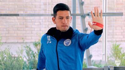 Juan Espínola, arquero paraguayo de Godoy Cruz de Argentina.