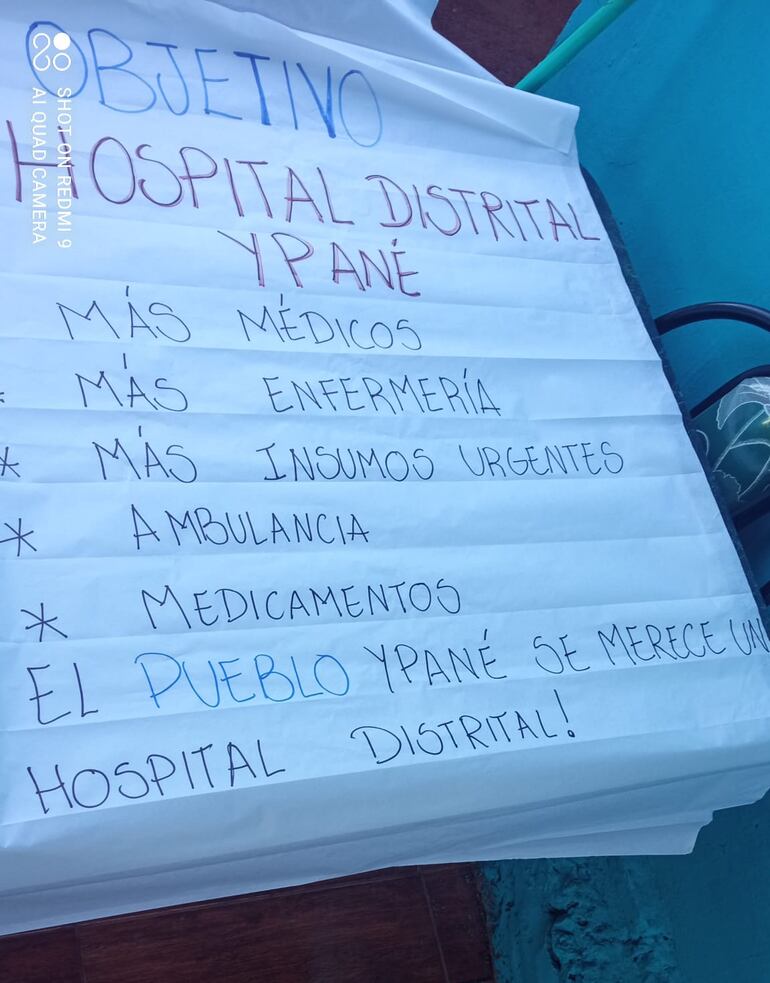 Vecinos de Ypané denuncian pésimo servicio del centro de salud local y piden a gritos la construcción de un hospital.