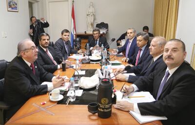José Torres, Claudio Bacchetta, Carlos Cabrera, Roberto González, Cristian Kriskovich, Adrián Salas, Luis Benítez Riera (cambiado) y Juan Ramírez, miembros del Consejo de la Magistratura.