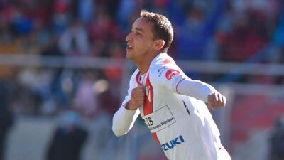 Gustavo Cristaldo celebra su gol para Always Ready.