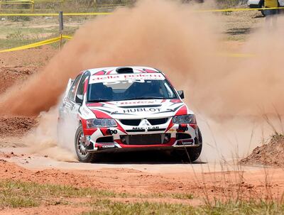 Derlis y Magalí Núñez fueron los vencedores ayer en la Clase RC2NL, con Mitsubishi EVO VIII.