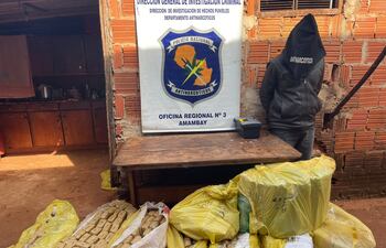 Daniel Alvarenga Cabañas (32), detenido.