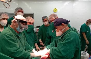 Gentileza. Trasplante renal en el Hospital de Clínicas.