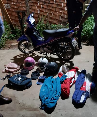 Las evidencias que fueron incautadas durante un allanamiento en el marco de la investigación.