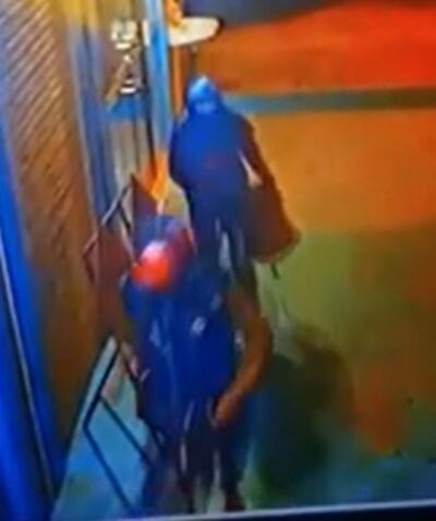 El circuito cerrado de uno de los locales "visitados" por los malvivientes.