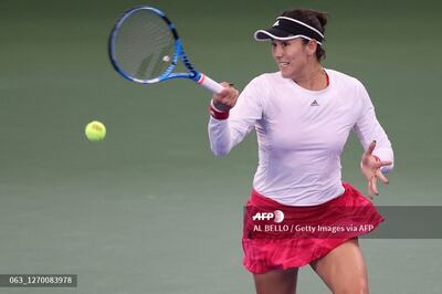 Garbiñe Muguruza pasó de ronda en el Abierto de los Estados Unidos.