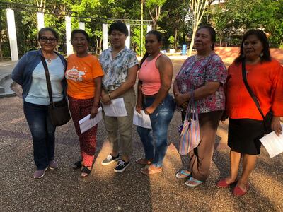 Mujeres indígenas que se pronunciaron hoy
