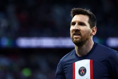 Messi durante el partido de ayer que perdió el París SG ante Rennes.