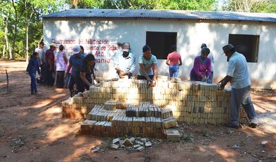 Construyeron su propio puesto de salud