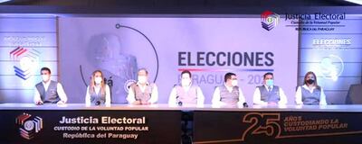 El TSJE dio una conferencia de prensa hoy a través de su comité de supervisión de estas elecciones municipales.