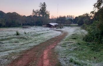 Esta mañana se registraron heladas y escarcha en varias zonas del país