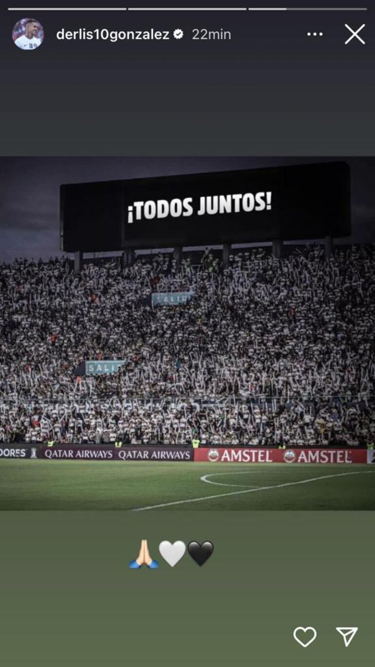 El mensaje de Derlis González por la crisis de Olimpia.