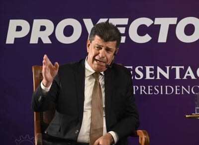 Efrain Alegre, candidato presidencial de la Concertación.