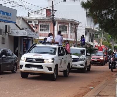 La peregrinación se realizó por las principales calles de la ciudad