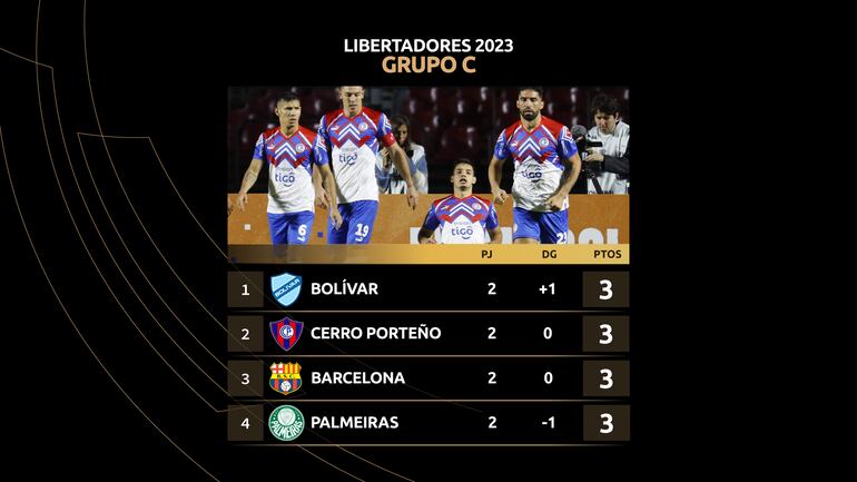 El Grupo C de la Copa Libertadores.