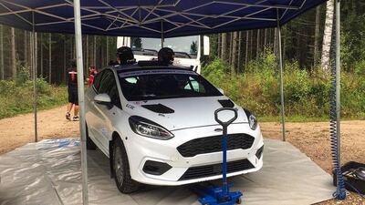 Zaldívar realizó la recorrida para el Rally de Estonia.
